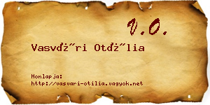 Vasvári Otília névjegykártya